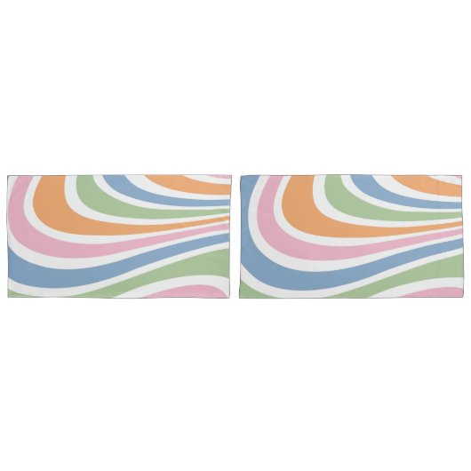 Retrogolfontwerp Kussensloop (Voorkant-Set)