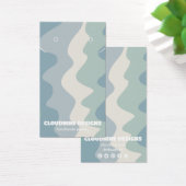 Retrogolven die Ketting juwelen-beeldschermkaart v Visitekaartje (Bureau)