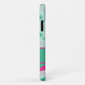 Retrogolven en bloemen II Case-Mate iPhone Case (Achterkant/rechts)