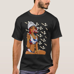 Retrografische kaart voor internationale 3-vlieger t-shirt