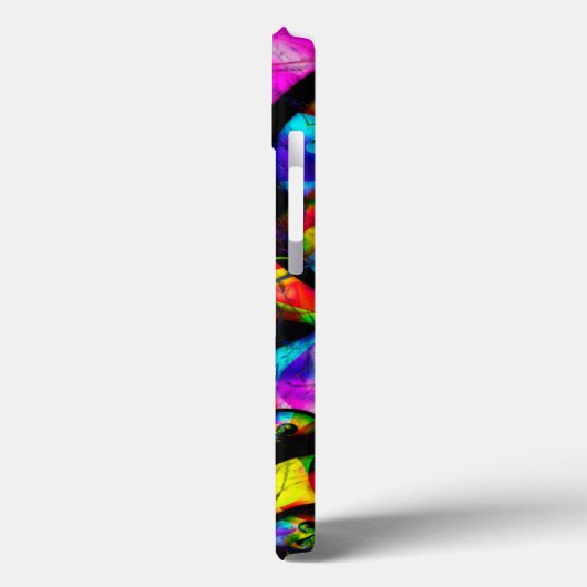 Retrogroef psychedelische fractale kunst Case-Mate iPhone case (Achterkant / Links)
