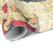 Retrokerst Cadeaupapier (Rol Hoek)