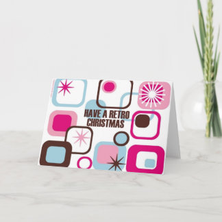 Retrokerst Feestdagen Kaart