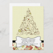 Retrokerst Kaart (Voorkant / Achterkant)