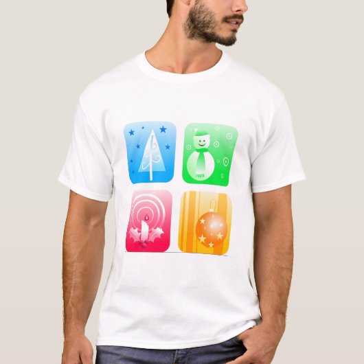 Retrokerst T-shirt (Voorkant)