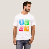 Retrokerst T-shirt (Voorkant volledig)