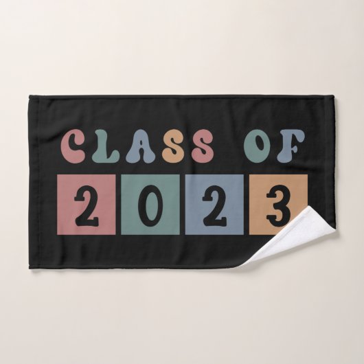 Retroklasse 2023 Schoolacademie — Gift Handdoek (Handdoek)