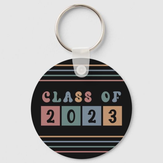 Retroklasse 2023 Schoolacademie — Gift Sleutelhanger (Voorkant)