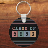 Retroklasse 2023 Schoolacademie — Gift Sleutelhanger (Voorkant)