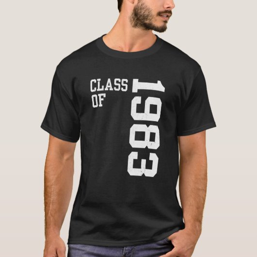 Retroklasse van 1983 Senior High School Reunion Vi T-shirt (Voorkant)