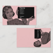 Retroklembord Visitekaartje (Voorkant / Achterkant)