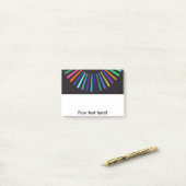 Retrokleuren zon post-it® notes (Op bureau)