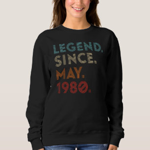 Retrokleurenlegende sinds mei 1980 verjaardag trui