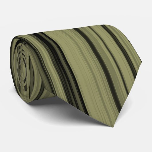  retrokleurige gestripte kunst stropdas (Opgerold)