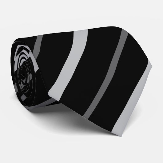  retrokleurige gestripte kunst stropdas (Opgerold)