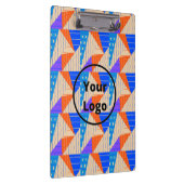 Retrokleurige vormen op bruin klembord (Rechts)