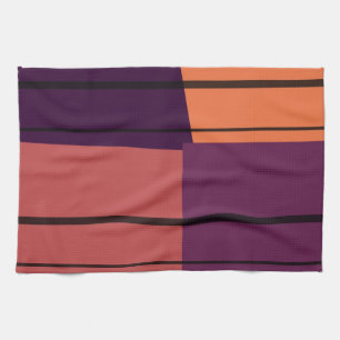 retrokleurrijke strips Art Patroon #2 Theedoek