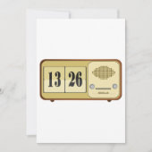 Retroklokradio Kaart (Voorkant)