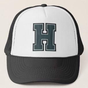 Retroletter "H" Monogrammen Trucker Pet