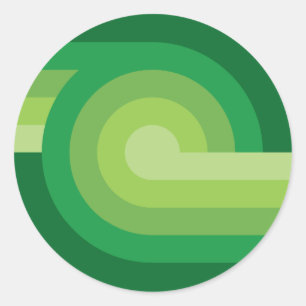 retrolove9 ronde sticker