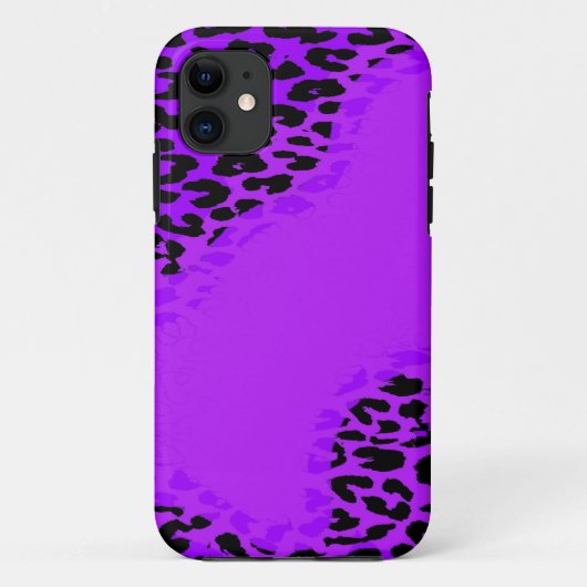 Retroluipaard en modern paars ontwerp Case-Mate iPhone case (Achterkant)