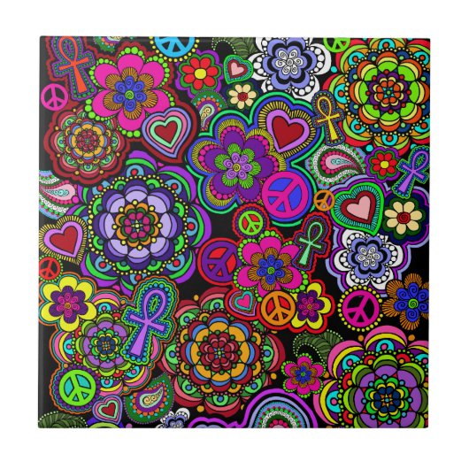 Retromaia 2 Tile Tegeltje (Voorkant)