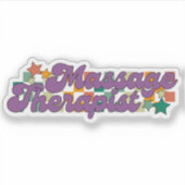 Retromassage therapeut sticker (Voorkant)