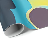 Retromod bloemen cadeaupapier (Rol Hoek)