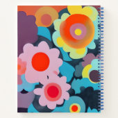 Retromod bloemen notitieboek (Achterkant)