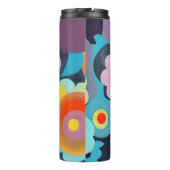 Retromod bloemen thermosbeker (Achterkant)