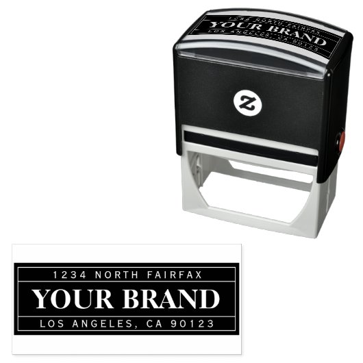 Retromoderne professional | Retouradres Zelfinktende Stempel (In situ)