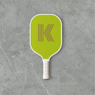 Retromonogram groen pickleball paddle
