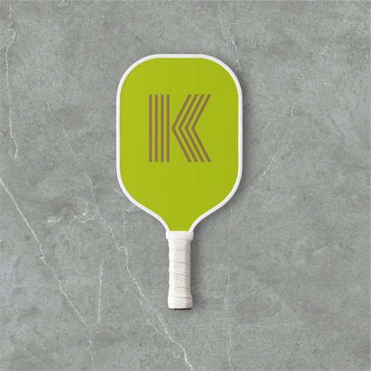 Retromonogram groen pickleball paddle