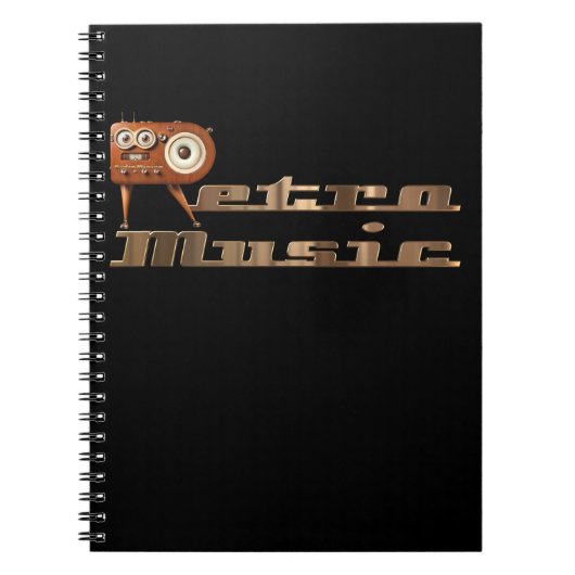 Retromuziek Minion Notitieboek (Voorkant)