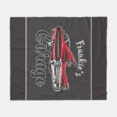 RetroNAAM Red Caddy  klassieke caradie Fleece Deken (Voorkant (Horizontaal))