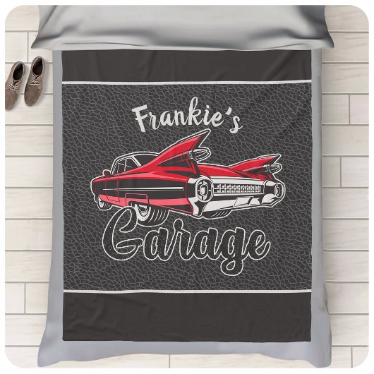 RetroNAAM Red Caddy  klassieke caradie Fleece Deken