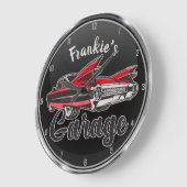 RetroNAAM Red Caddy  klassieke caradie Grote Klok (Hoek)