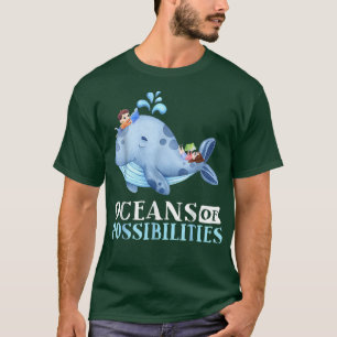Retrooceanen met mogelijkheden voor zomerreading t-shirt