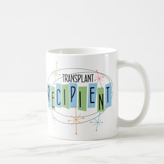 Retroontwerptransplantatie ontvanger koffie mok (Rechts)