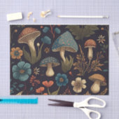 Retropaddenstoelen en -bloemen tissuepapier (Craft)