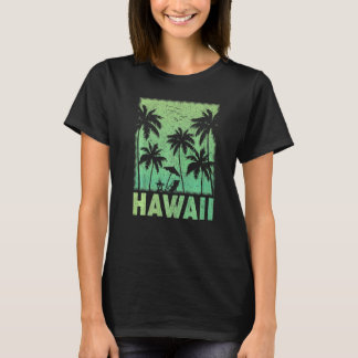  Retropalmbedekking Hawaii Beac T-shirt