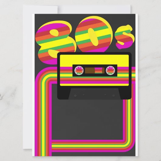 Retropartij 80 jaar kaart (Voorkant)