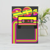 Retropartij 80 jaar kaart (Staand voorkant)