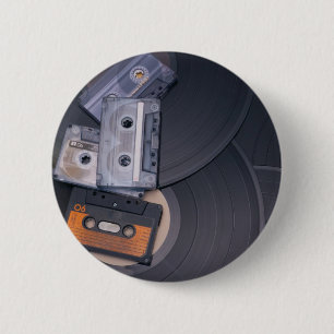 Retropartij Ronde Button 5,7 Cm
