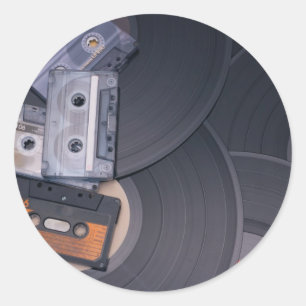 Retropartij Ronde Sticker