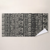 retropatroon. Aztec achtergrond. Badhanddoek (Badhanddoek)