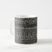  retropatroon. Aztec achtergrond. Koffiemok (Voorkant links)