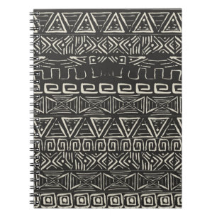 retropatroon. Aztec achtergrond. Notitieboek