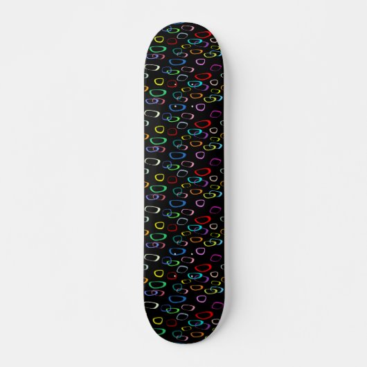 Retropatroon op skateboard (Voorkant)