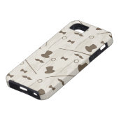 Retropatroon voor man 2 Case-Mate iPhone case (Onderkant)